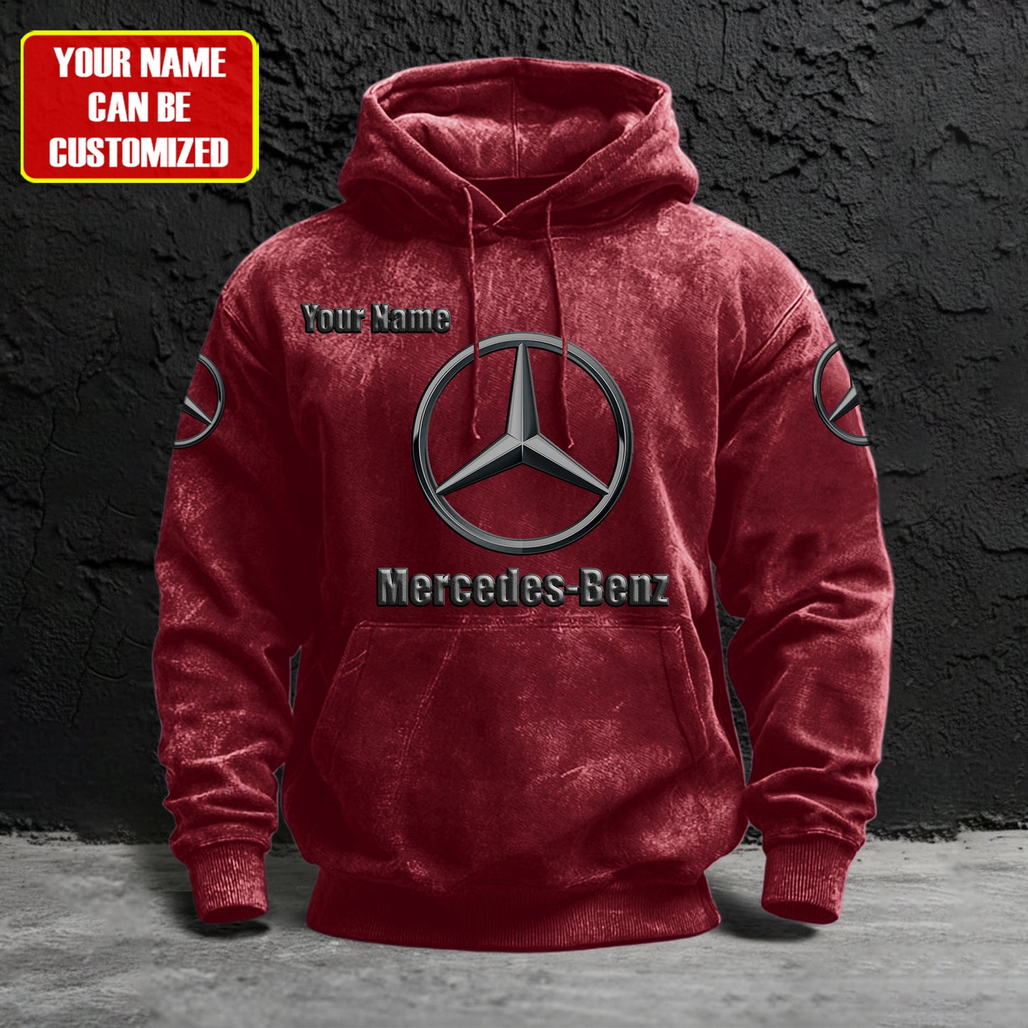 Personalized Merc Brush Unisex Hoodie