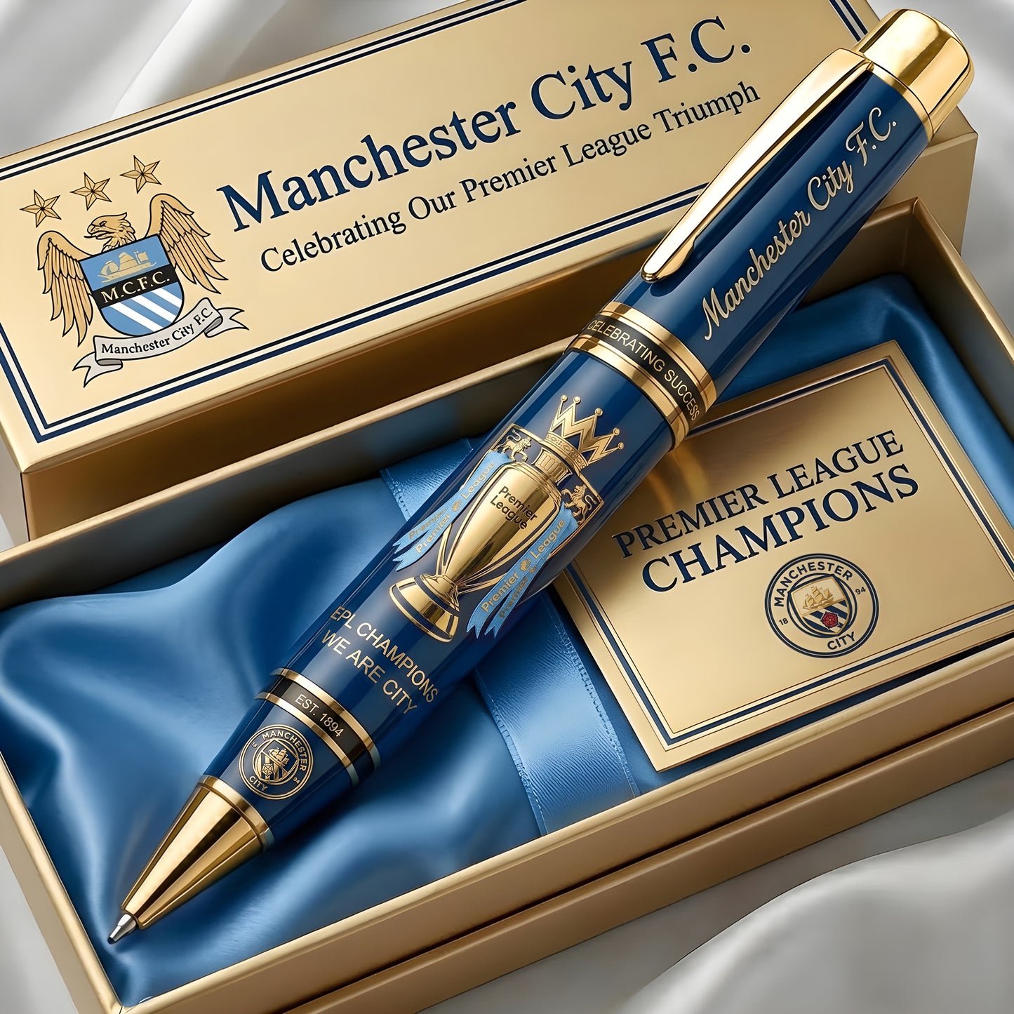 Man City 25/26 Premier League Champions Ballpoint Pen