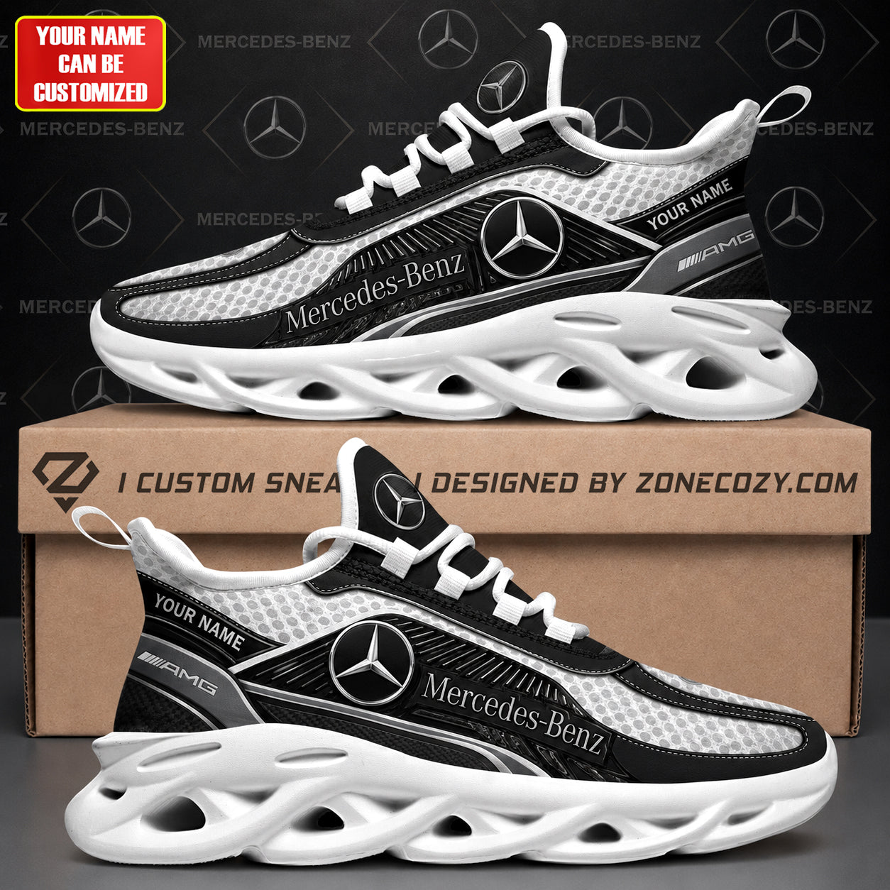 Custom Name Merc Amg Edition Chunky Custom Sneaker