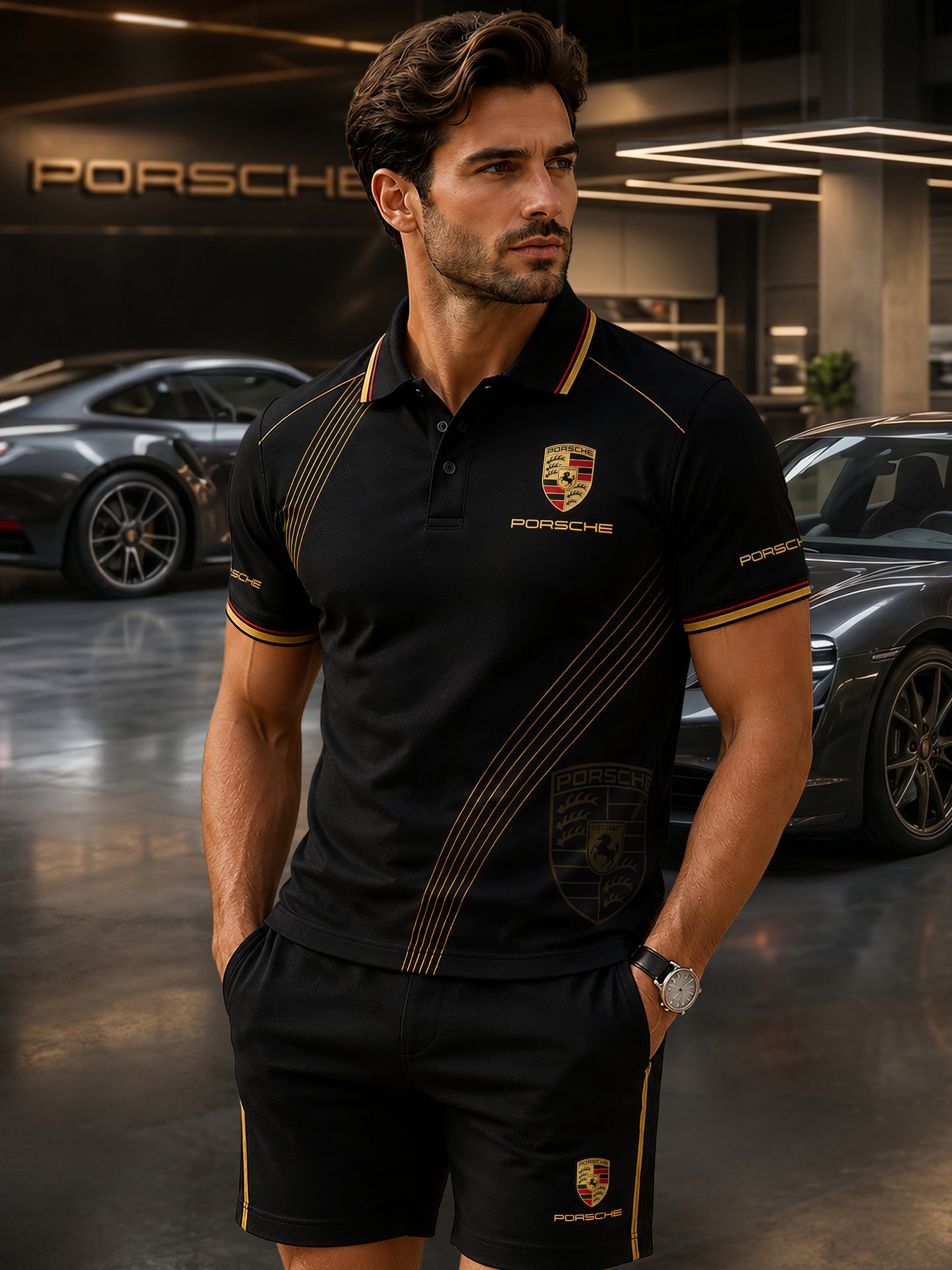 Personalized Porsche Set Sport All Over Printed Shirt