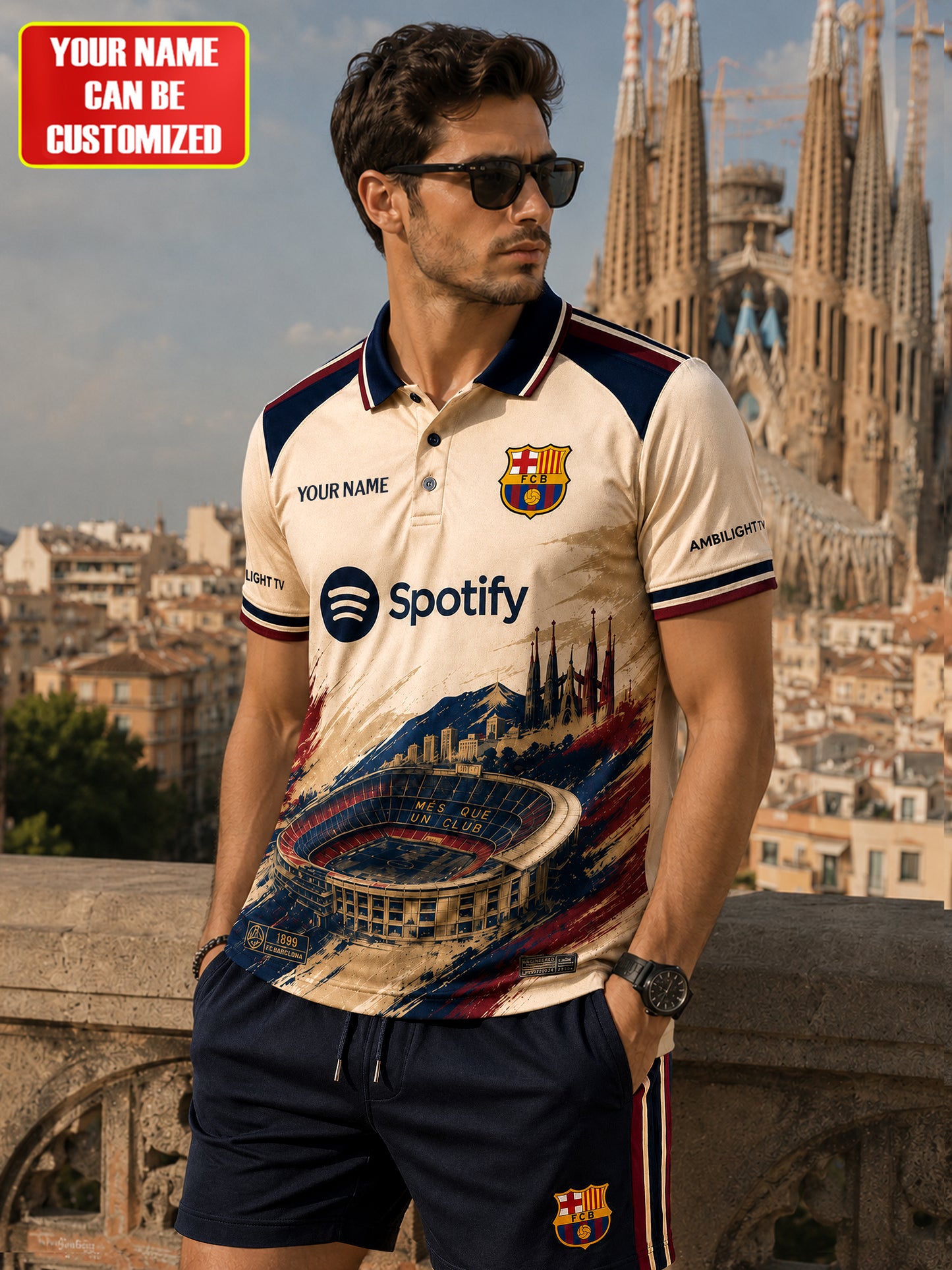 Personalized Barcelona FC 2026 Sport All Over Printed Shirt