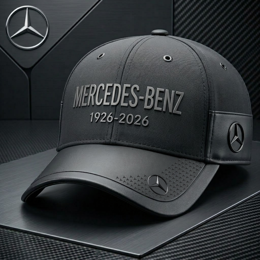 Merc 100th Anniversary Leather Pattern Classic Cap