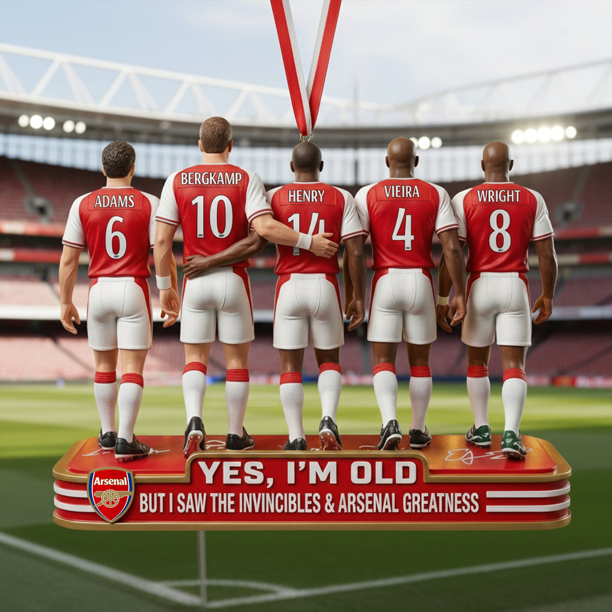 Arsenal FC Legendary Football Christmas Ornament