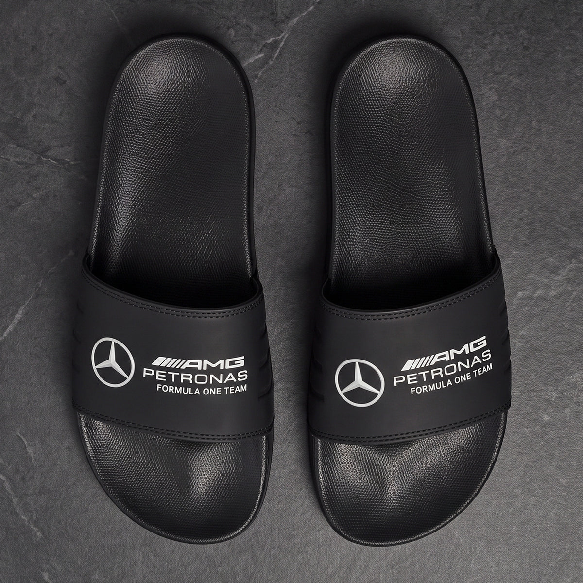 Merc AMG Petronas Slides Custom Leather Sandals
