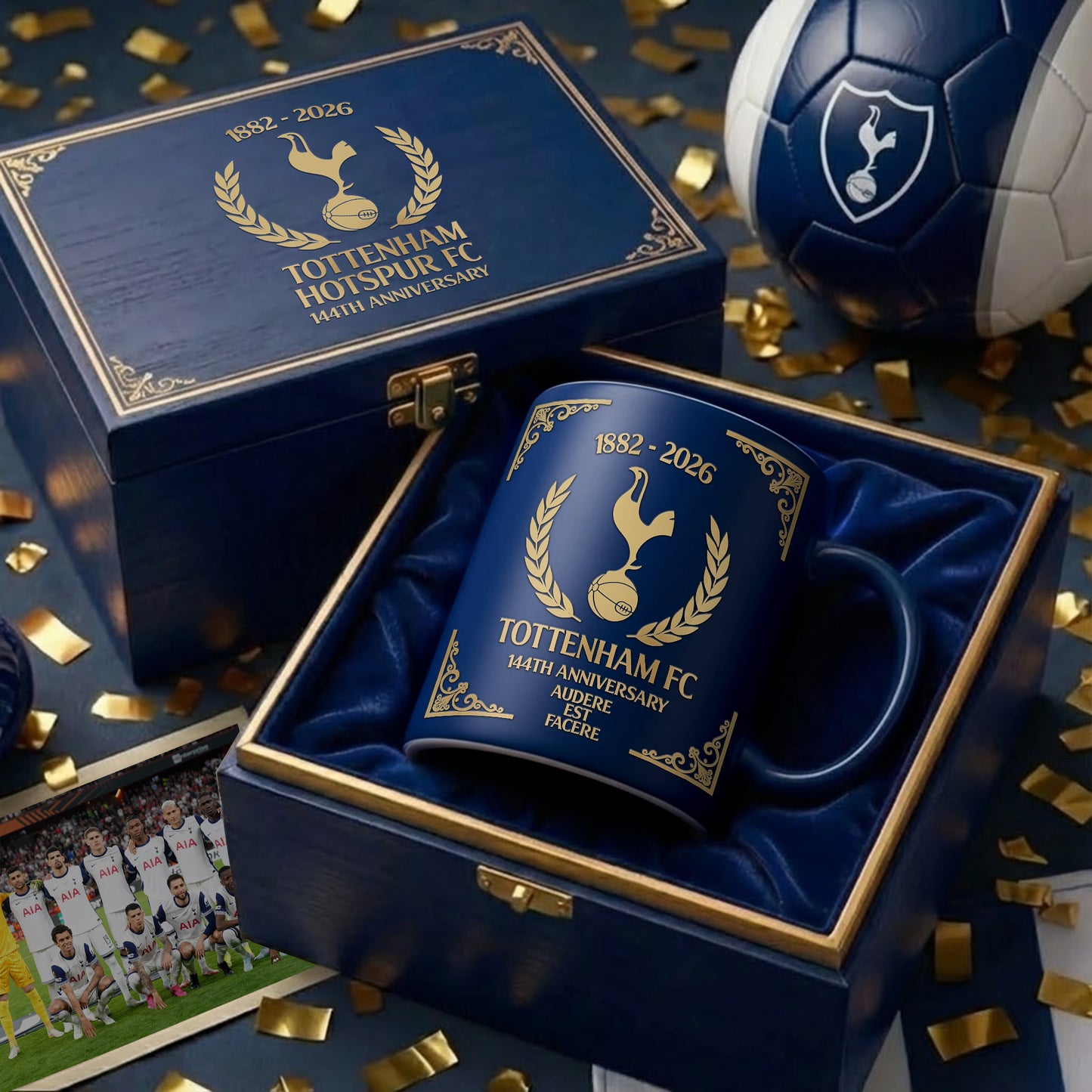 Tott 144th Anniversary Accent Mug , Cream Mug Gifts , Holiday Gifts