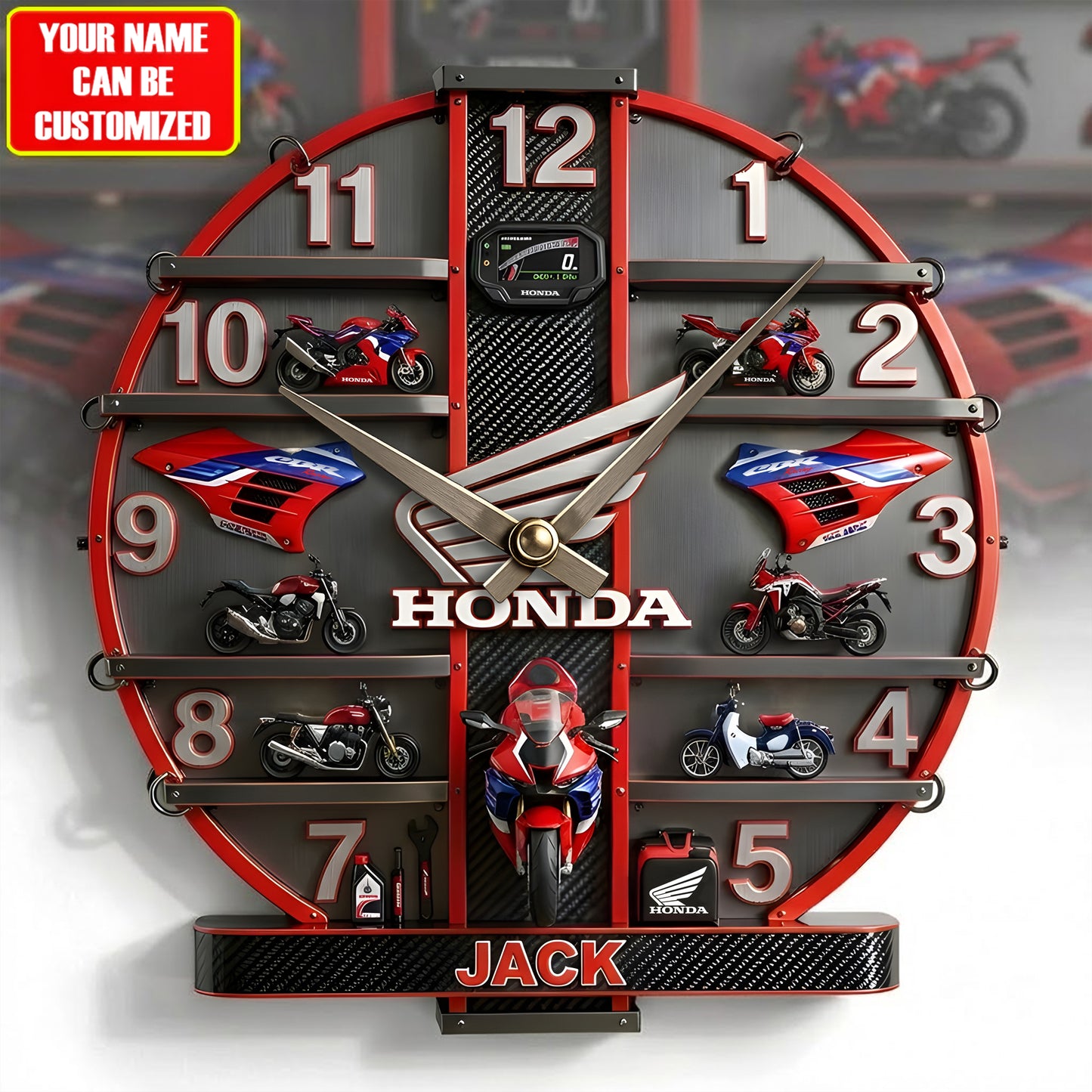 HD Home Decorative 3D Visual Effect Acrylic Wall Clock