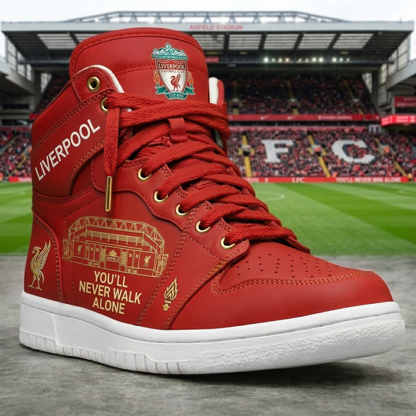 Lvp AF1 High Anfiled Staidum Custom Sneaker
