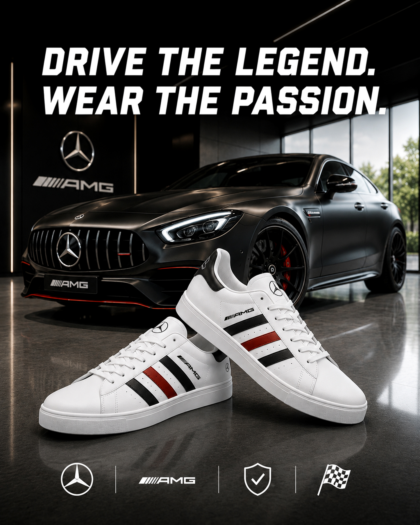Merc Amg Classic Custom Smith Shoes