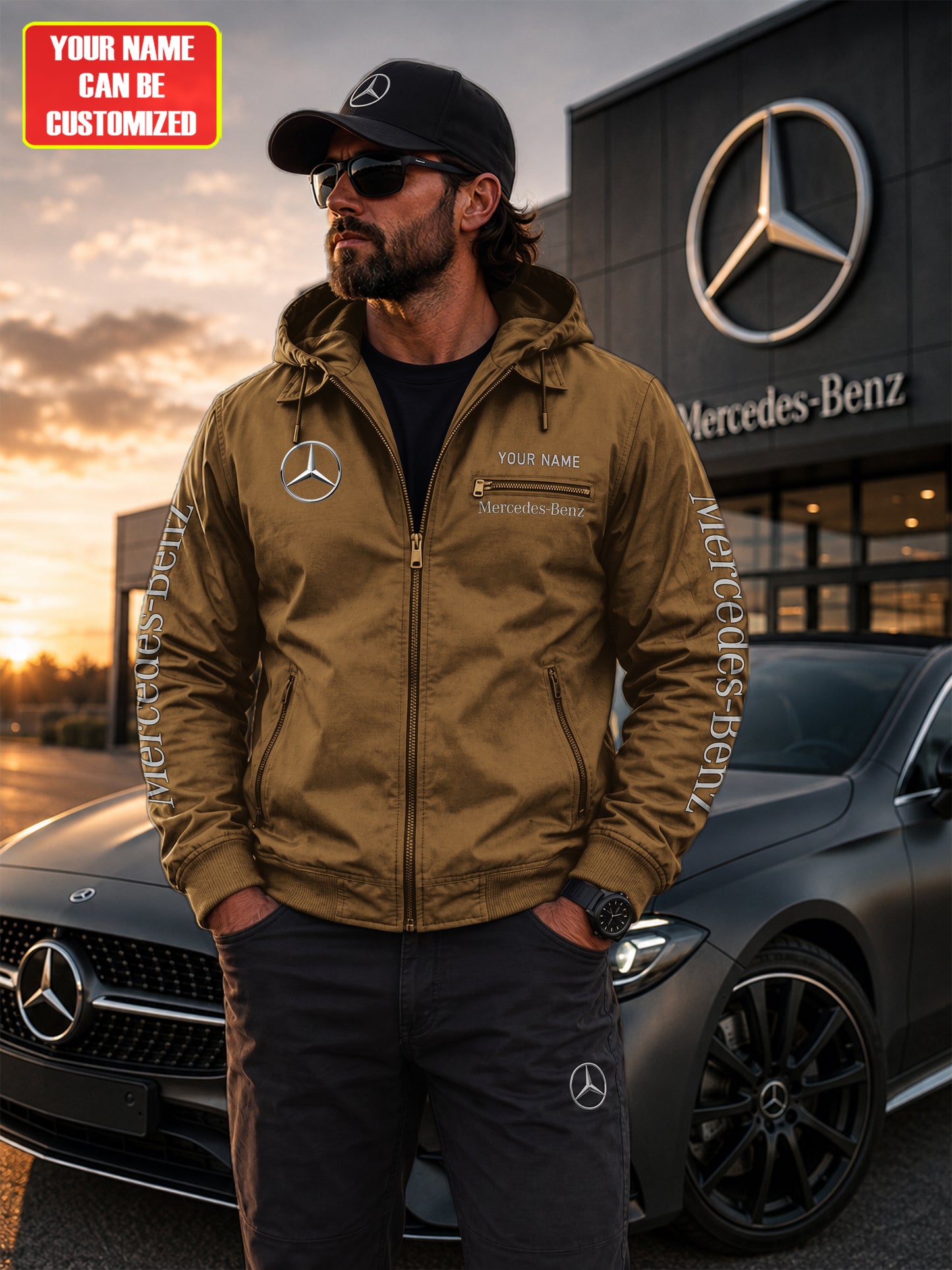 Personalized Merc Fur lining Paddle Jacket V2
