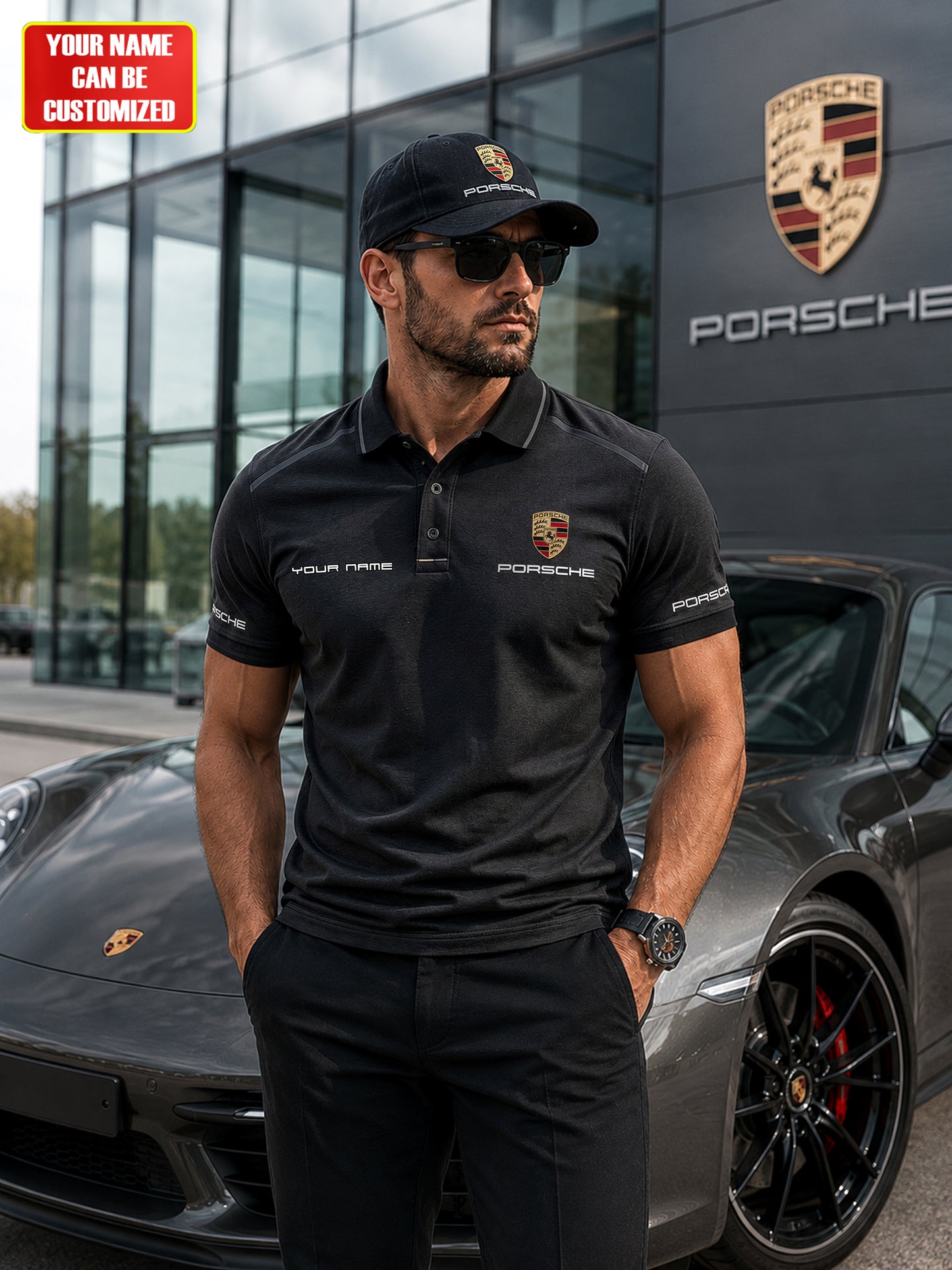 Personalized Porsche Sport 2026 Shirt ( Inclued Cap )