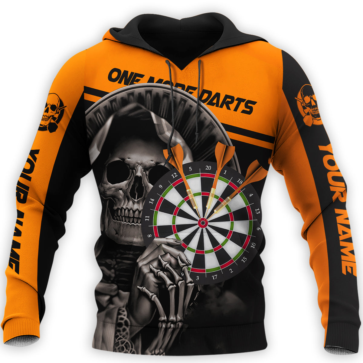 Personalized Name Skull Darts All Over Printed Unisex Shirt - LP3