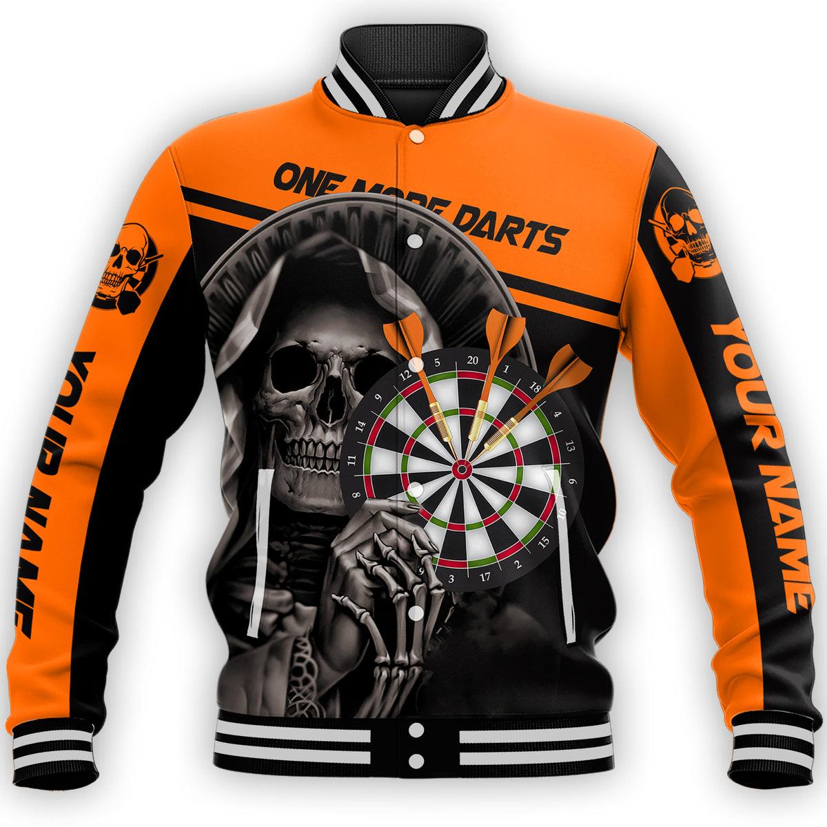 Personalized Name Skull Darts All Over Printed Unisex Shirt - LP3