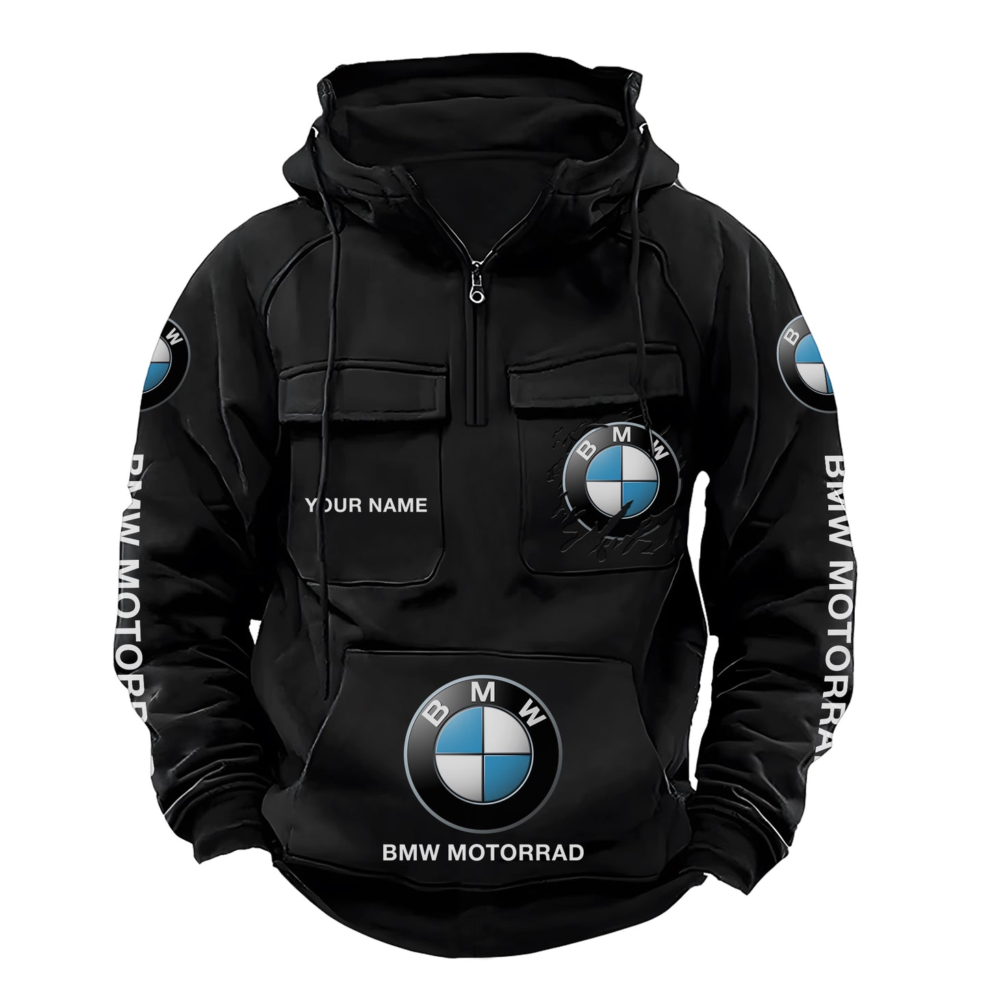 Personalized BW Motorrad Retro Cotton Hoodie
