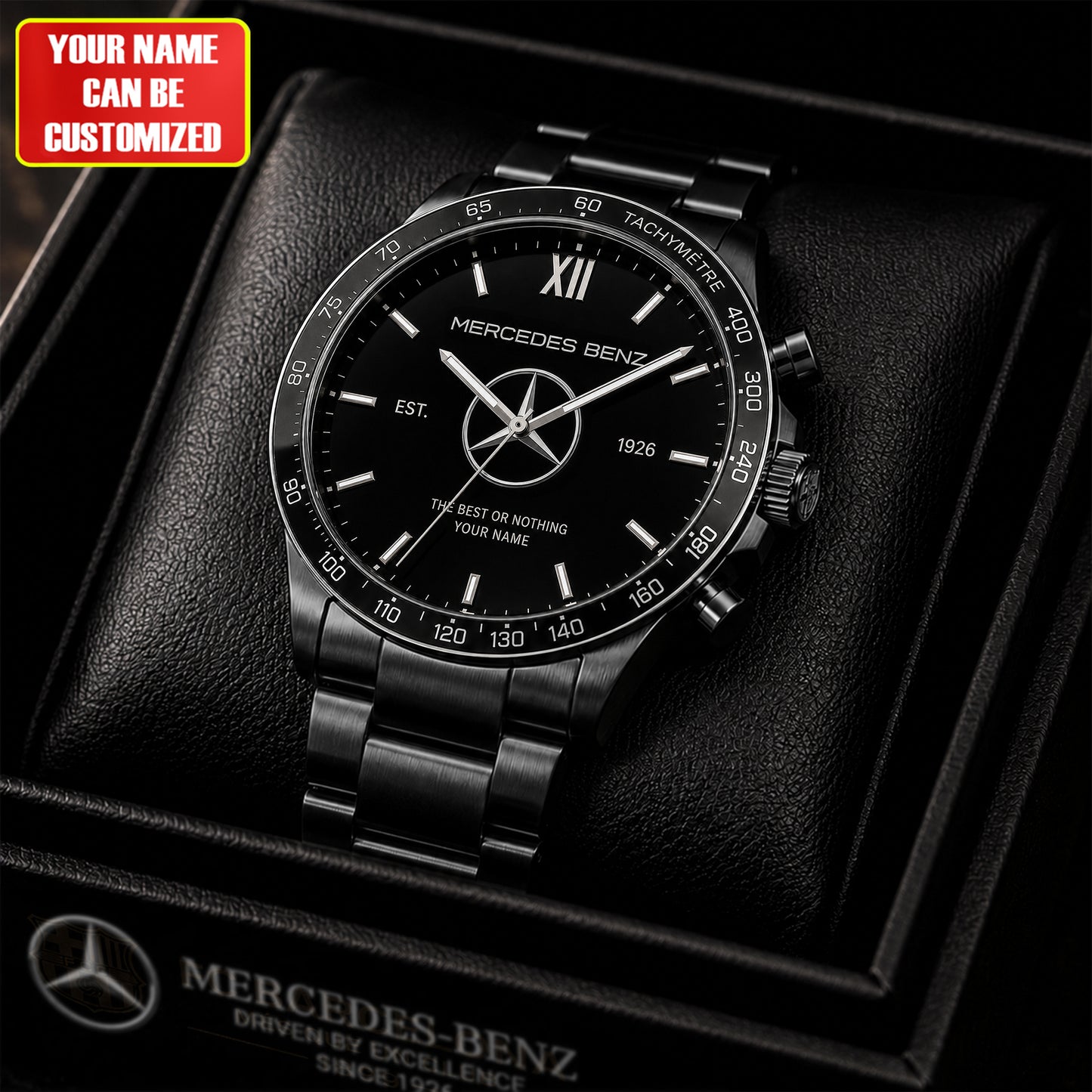 Personalized Merc 1926 Stainless Steel Watch