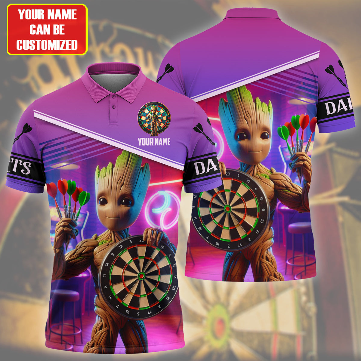 Personalized Name Baby Gr Darts All Over Printed Unisex Shirt Q010401