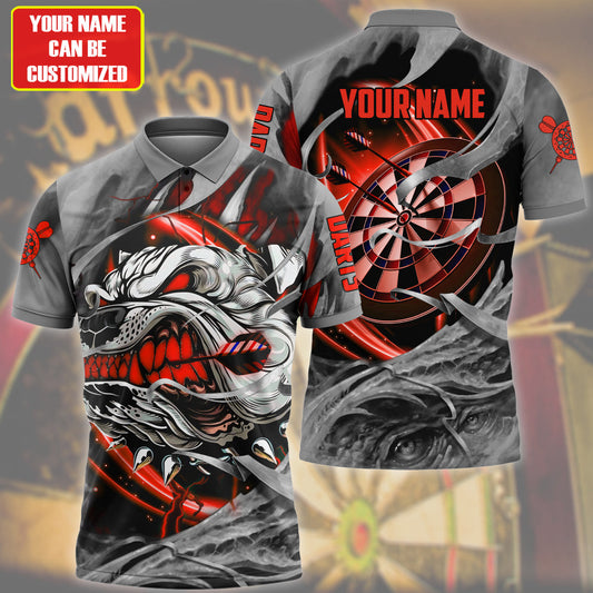 Personalized Red Bulldog Darts All Over Printed Unisex Shirt Q010601