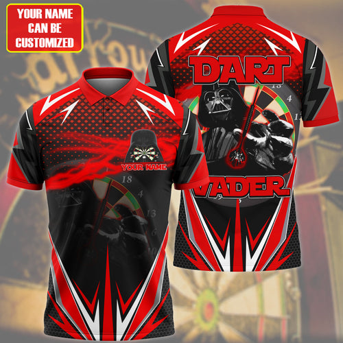 Dart Vader Q2 Funny Personalized Name 3D Shirt For Darts Player Q020604