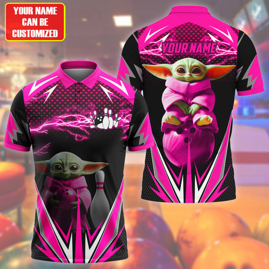 Personalized Name Pink Yd Bowling All Over Printed Unisex Shirt Q020705