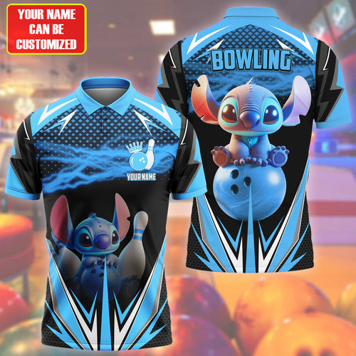 Personalized Name Cute ST Bowling Teal Version All Over Printed Unisex Shirt Q020706