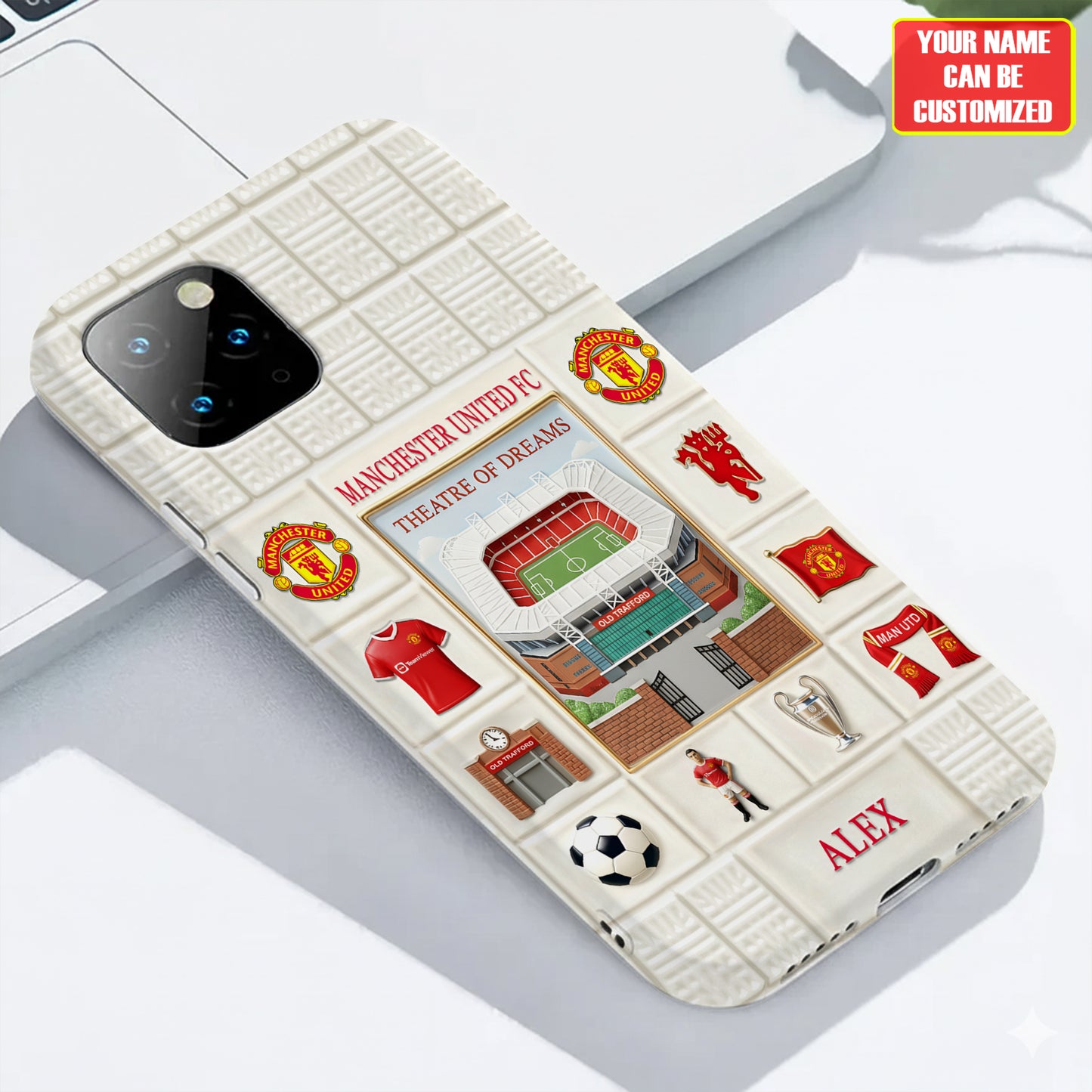 MU FC Stadium - Personalized MU Full Print Phone Case