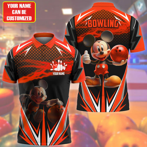 Personalized Name Mk Bowling Red Version All Over Printed Unisex Shirt Q030501