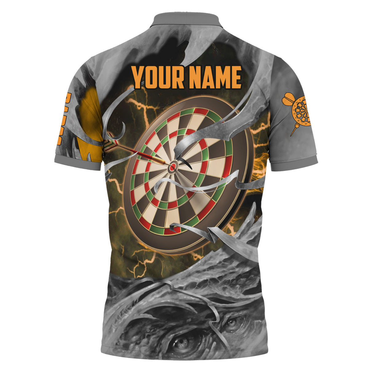 Personalized Name Yellow Vikings Darts All Over Printed Unisex Shirt Q030803