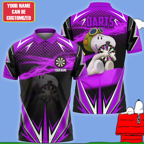 Personalized Name SnP Darts Purple Version All Over Printed Unisex Shirt Q030807