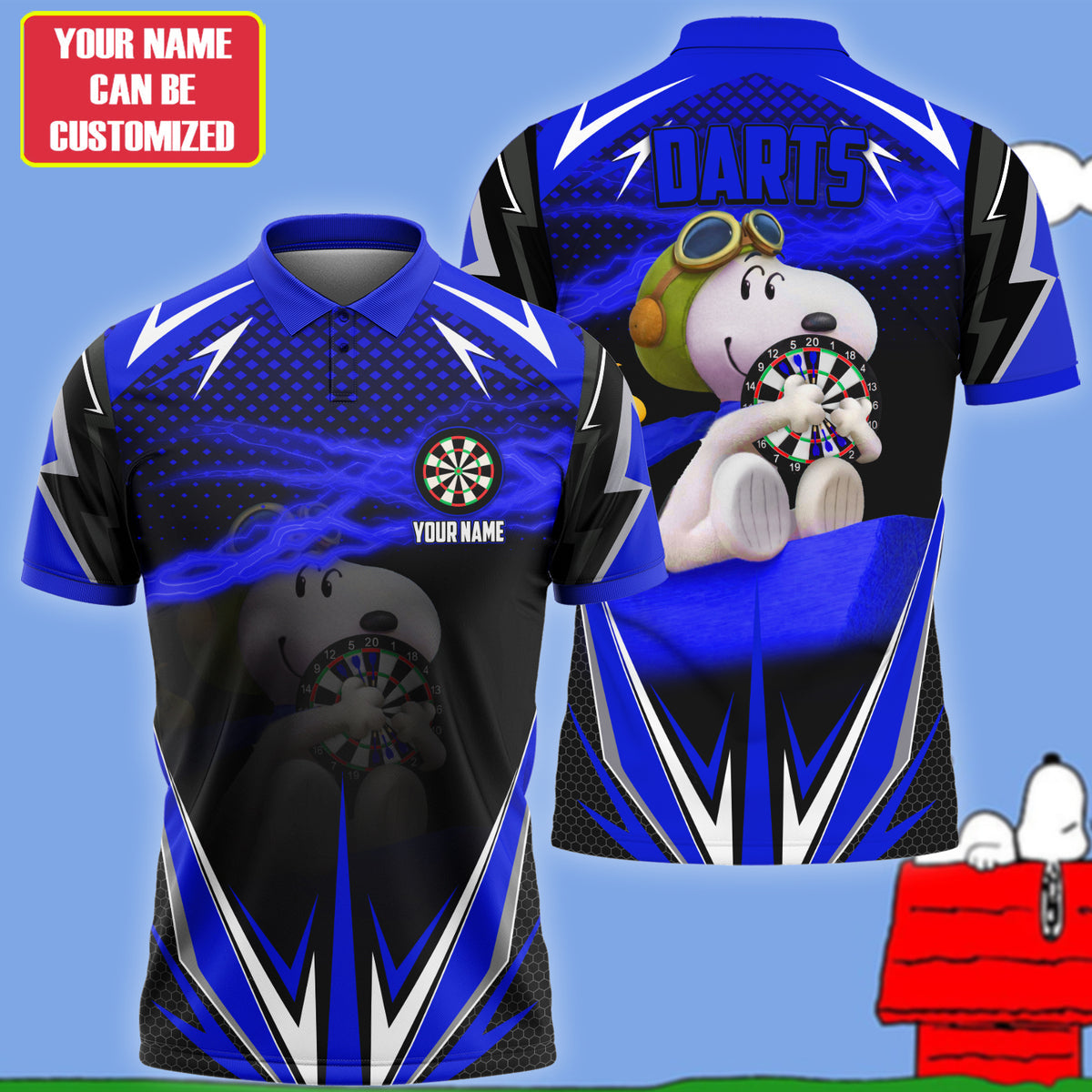 Personalized Name SnP Darts Blue Version All Over Printed Unisex Shirt Q030807