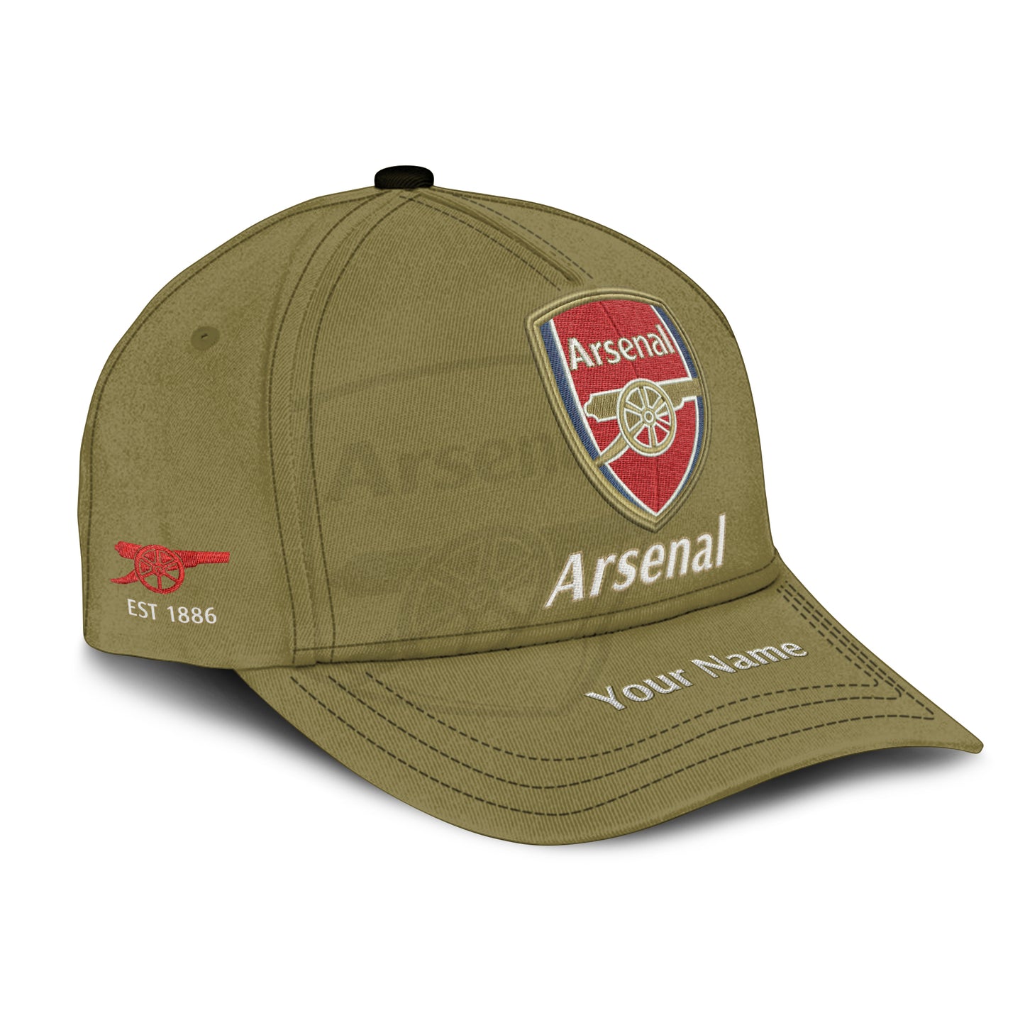 Personalized Arsenal Vintage Embroidery Classic Cap