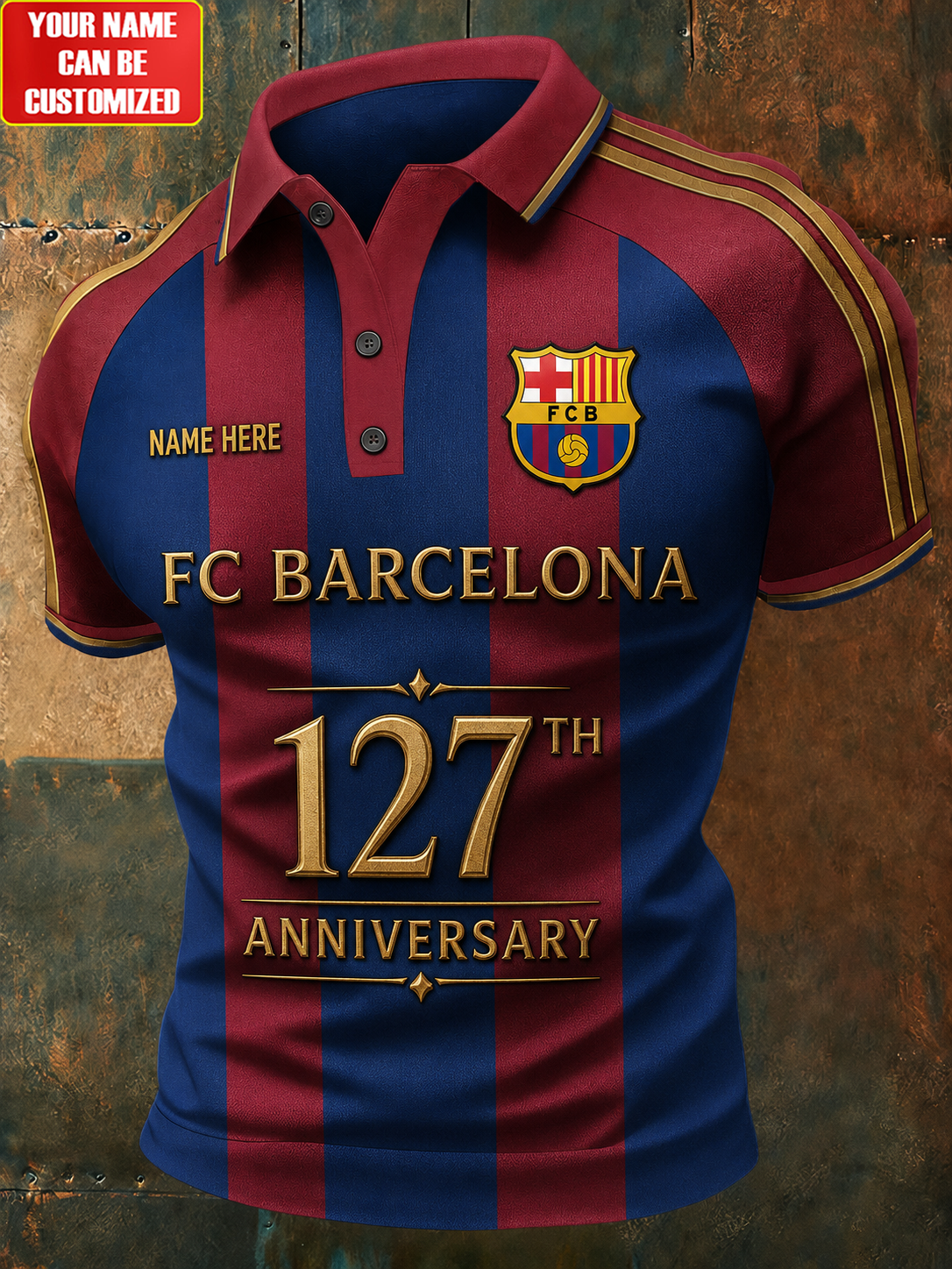 Personalized Barca FC Anniversary 3D All Over Printed Shirt