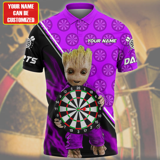 Personalized Name Purple Gr Darts All Over Printed Unisex Shirt Q040804