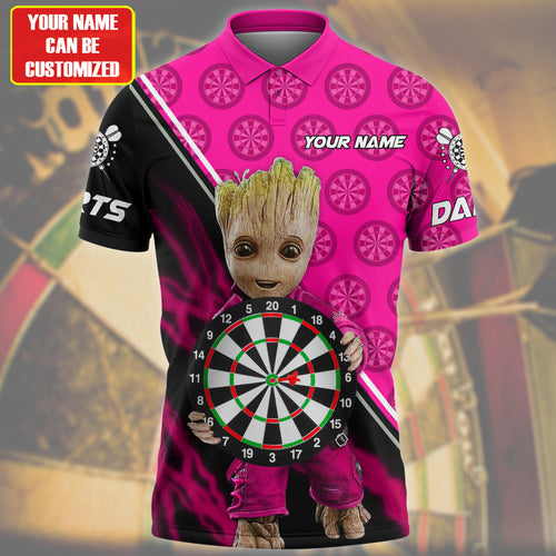 Personalized Name Pink Gr Darts All Over Printed Unisex Shirt Q040804