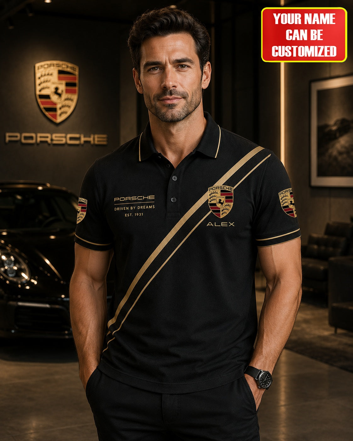Personalized Pors EST 1931 Luxury Premium Polo Shirt