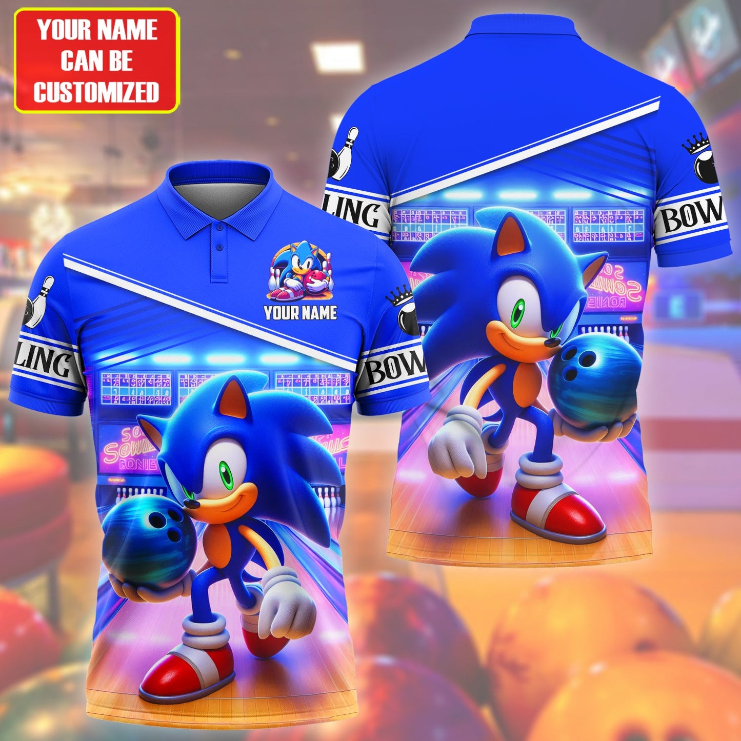 Personalized Name Sn Bowling All Over Printed Unisex Shirt Q050201