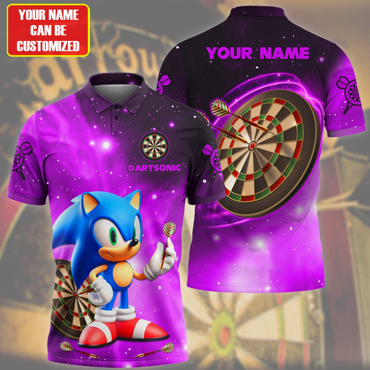 Personalized Name Dartsonic Purple Version All Over Printed Unisex Shirt Q050202