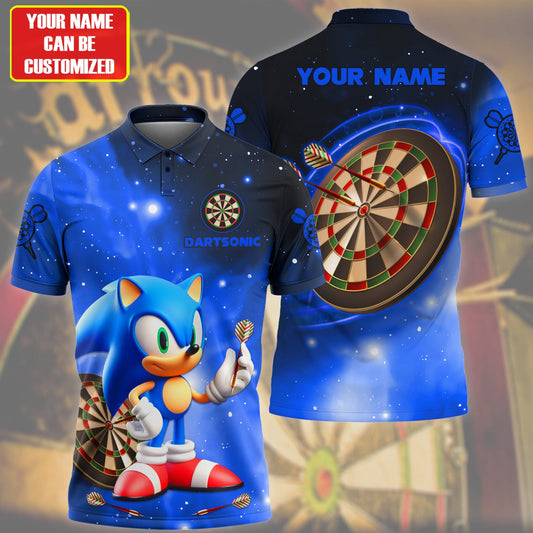 Personalized Name Dartsonic Blue Version All Over Printed Unisex Shirt Q050202