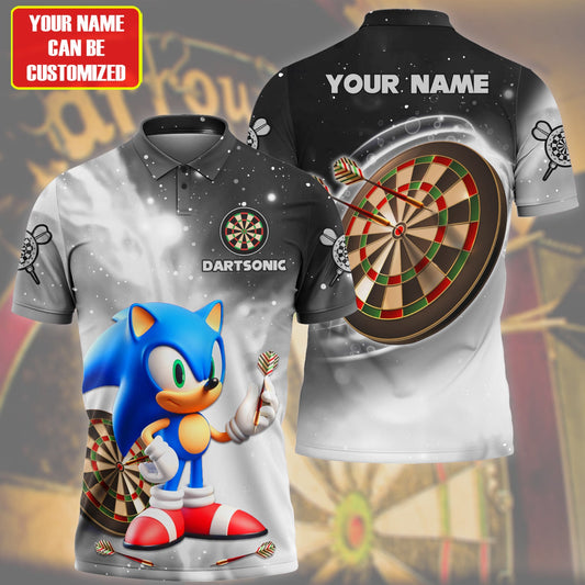 Personalized Name Dartsonic Black Version All Over Printed Unisex Shirt Q050202