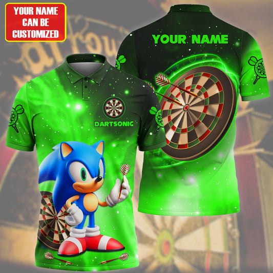 Personalized Name Dartsonic Green Version All Over Printed Unisex Shirt Q050202