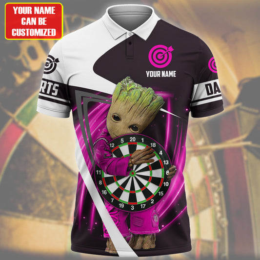 Personalized Name Gr Darts Q4 Pink Version All Over Printed Unisex Shirt Q050301