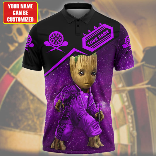 Personalized Name Gr Darts Galaxy Purple Version All Over Printed Unisex Shirt Q050304