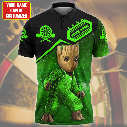 Personalized Name Gr Darts Galaxy Green Version All Over Printed Unisex Shirt Q050304
