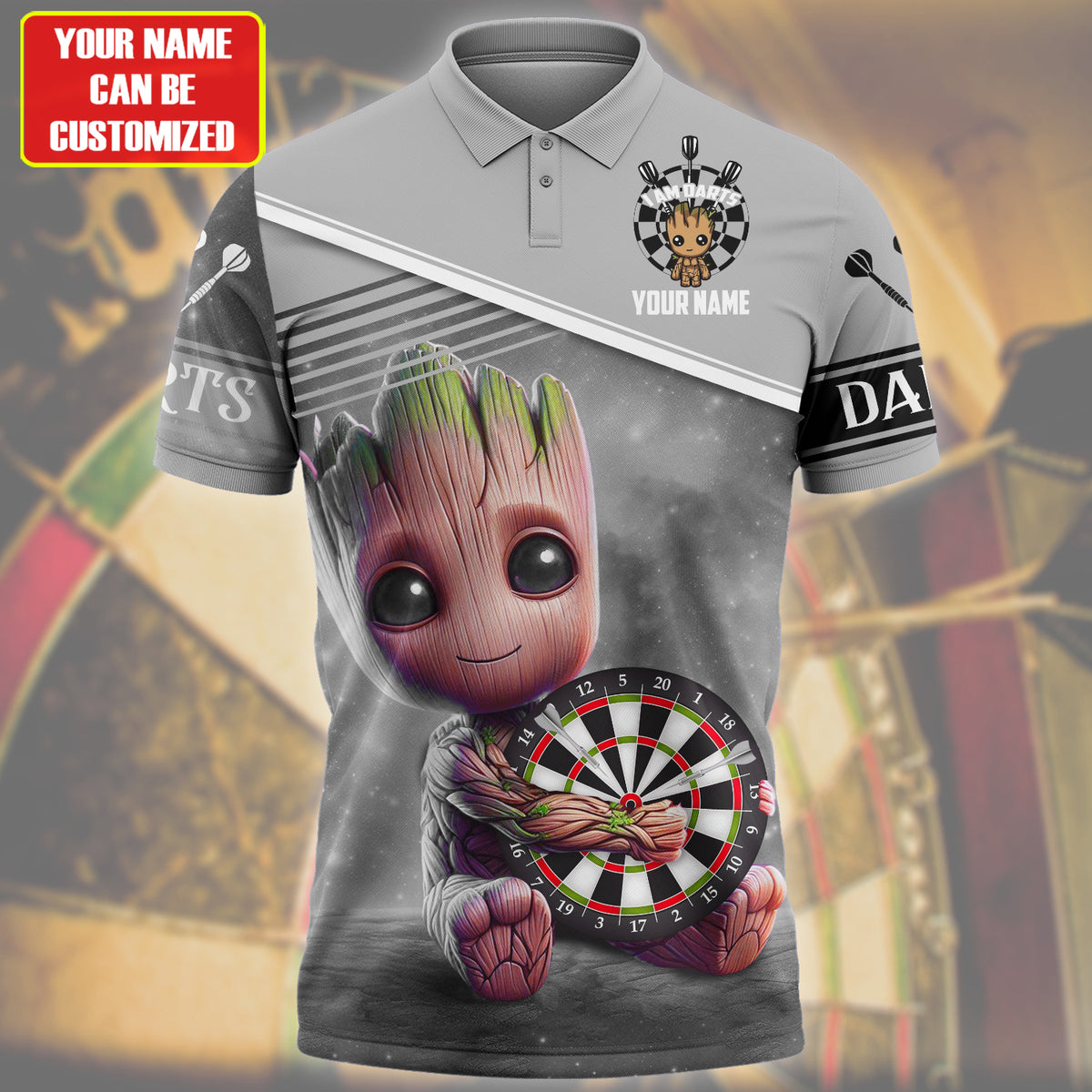 Personalized Name Gr Darts Q5 Black Version All Over Printed Unisex Shirt Q050405