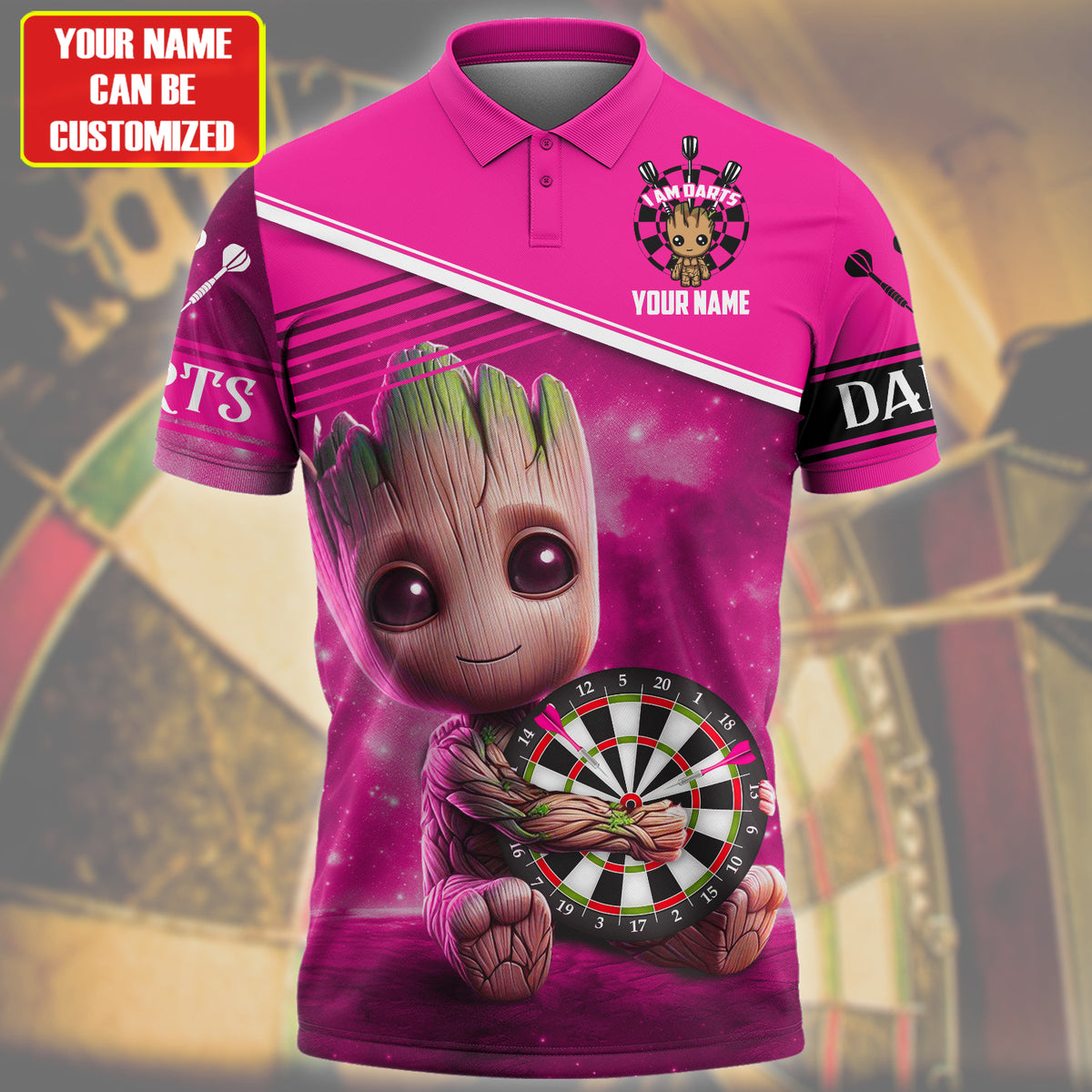 Personalized Name Gr Darts Galaxy Pink Version All Over Printed Unisex Shirt Q050405