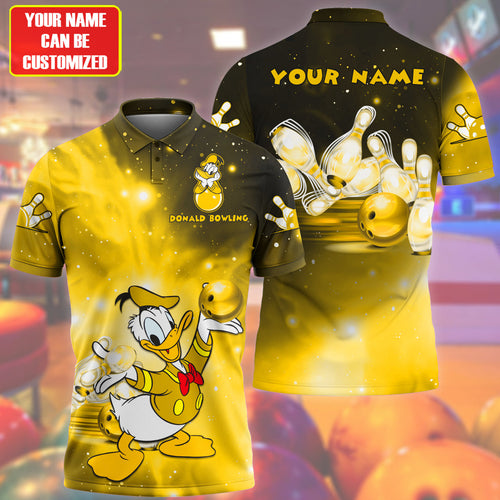 Personalized Name Yellow Dn Bowling All Over Printed Unisex Shirt Q050701
