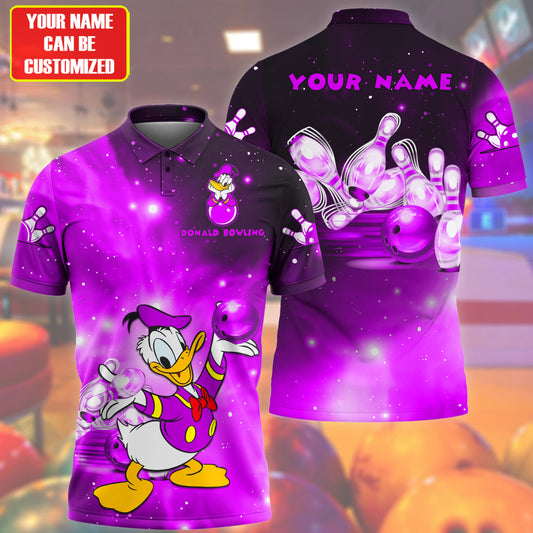 Personalized Name Purple Dn Bowling All Over Printed Unisex Shirt Q050701