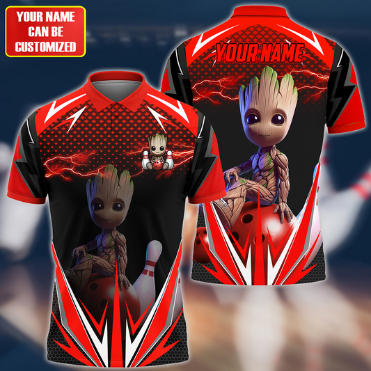 Personalized Name Red Gr Bowling Q7 All Over Printed Unisex Shirt Q050702