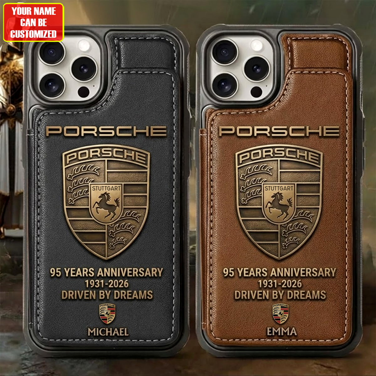 Pors 95th Anniversary Edition - Personalized Pors Leather Phone Case ( 1931 - 2026 )
