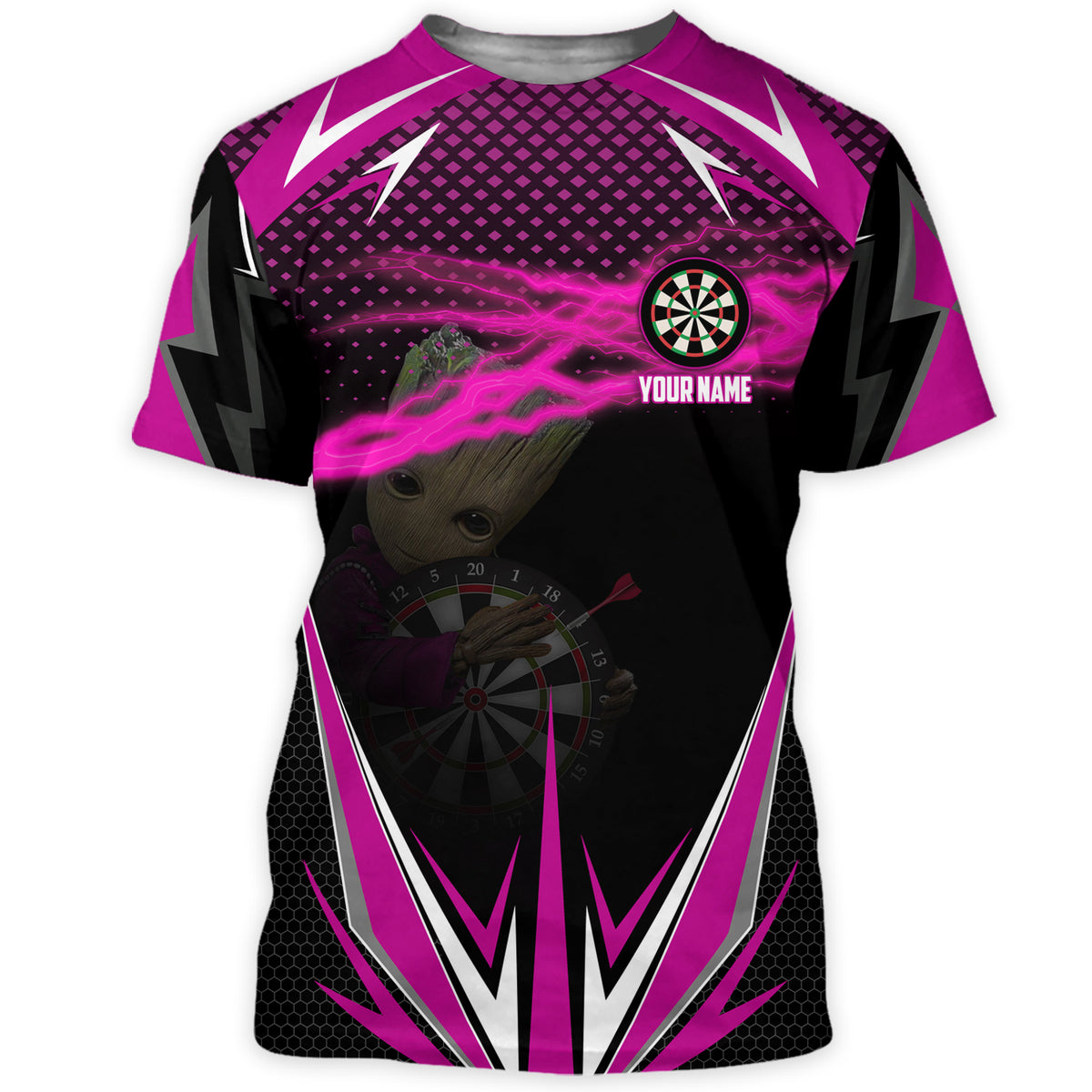 Personalized Name Gr Darts Pink Version All Over Printed Unisex Shirt Q060502
