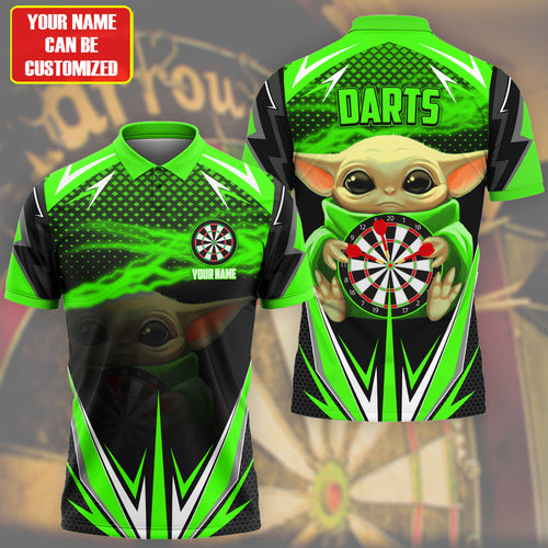 Personalized Name Yd Darts Green Version All Over Printed Unisex Shirt Q060707