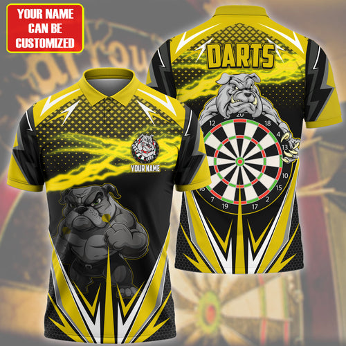 Personalized Bulldog Darts Yellow Version All Over Printed Unisex Shirt Q061104